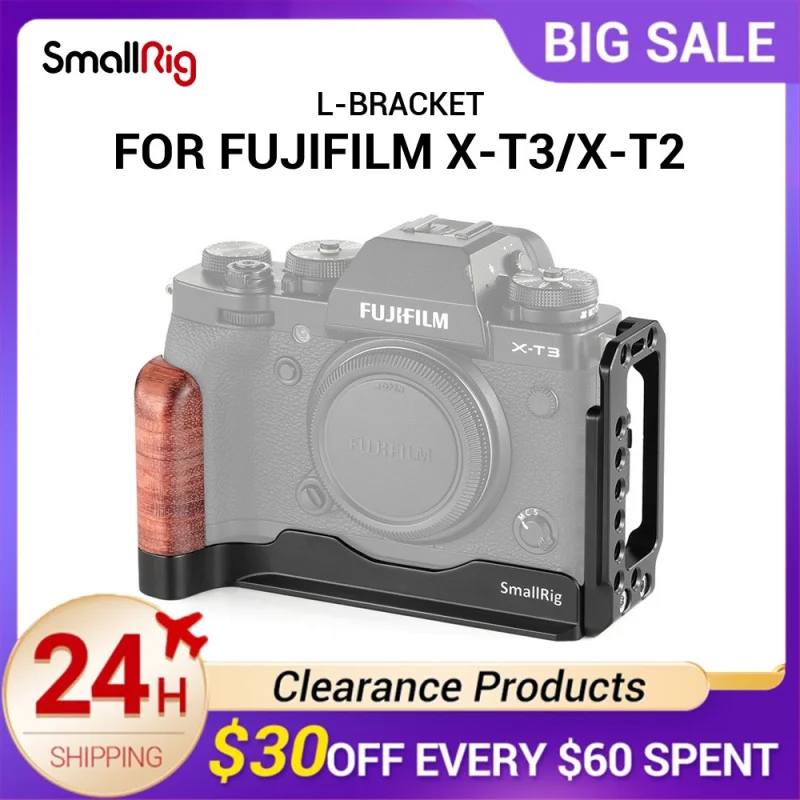 SmallRig Quick Release L Plate for Fuji X-T3 Camera L-Bracket for Fujifilm X-T3 and X-T2 Camera 2253
SmallRig Quick Release L Plate for Fuji X-T3 Camera L-Bracket for Fujifilm X-T3 and X-T2 Camera 2253