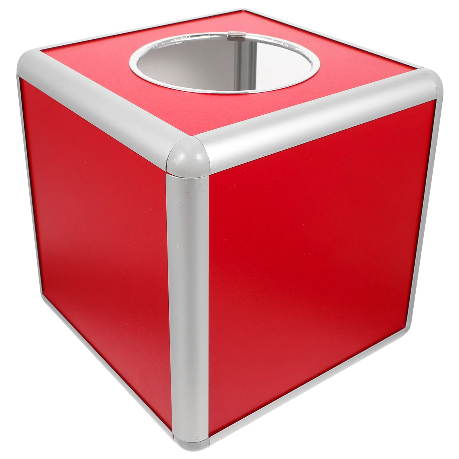 Clear Acrylic Box Transparent Lottery Box Office 20x20cm Case Red Aluminum Alloy Party Storage
Clear Acrylic Box Transparent Lottery Box Office 20x20cm Case Red Aluminum Alloy Party Storage