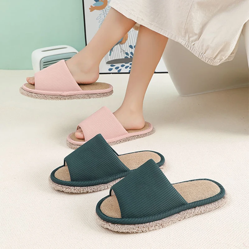 Linen Shoes Women Lazy Quick House Clean Slippers Indoor Floor Flip Flops Summer Simple Mute Slides Home Sandals zapatos mujer
Linen Shoes Women Lazy Quick House Clean Slippers Indoor Floor Flip Flops Summer Simple Mute Slides Home Sandals zapatos mujer