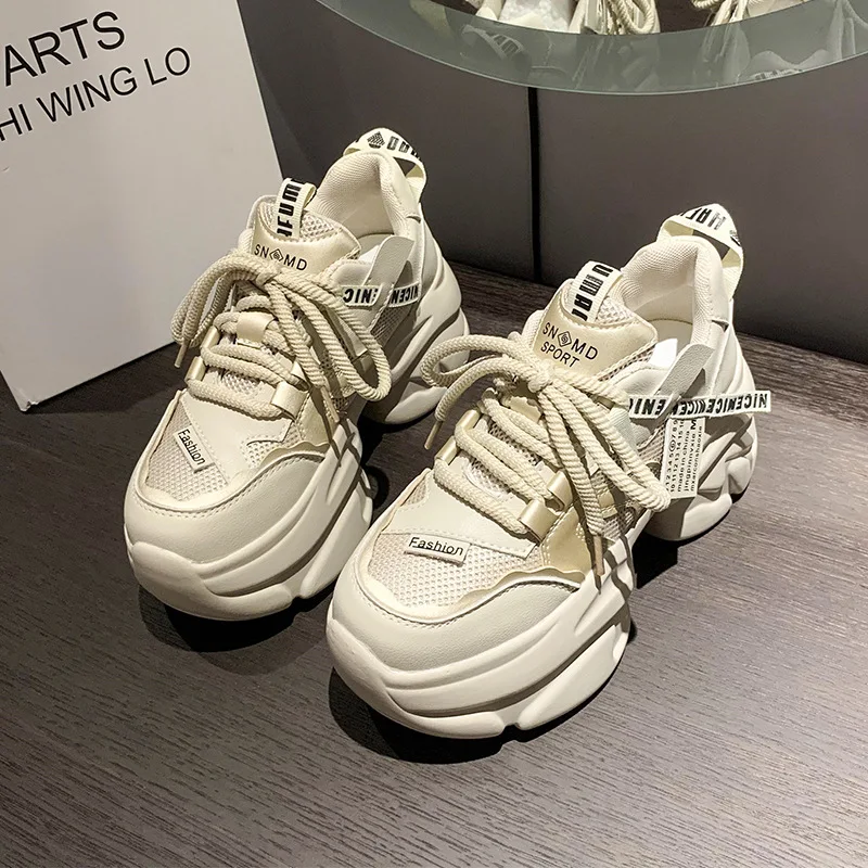 Women Platform Sneakers Autumn Breathable Wedges Casual Mesh Shoes 7CM High Heels Thick Sole Sneakers Woman Deportivas Mujer
Women Platform Sneakers Autumn Breathable Wedges Casual Mesh Shoes 7CM High Heels Thick Sole Sneakers Woman Deportivas Mujer