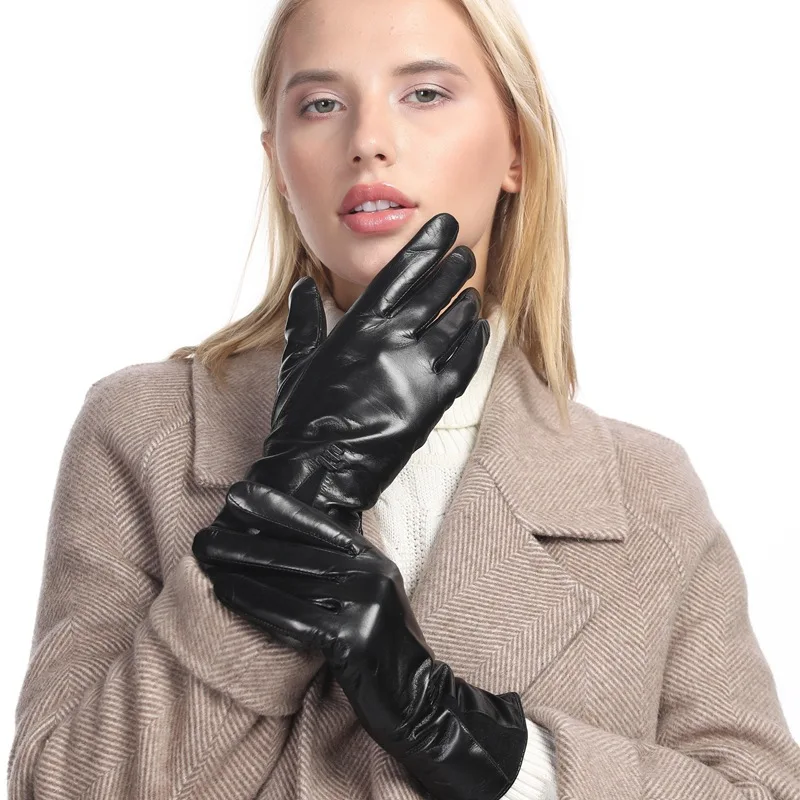 Factory Direct Sales Women's Autumn and Winter Warm Outdoor Gloves Goat Leather Business Casual Plus Velvet Thickening
Factory Direct Sales Women's Autumn and Winter Warm Outdoor Gloves Goat Leather Business Casual Plus Velvet Thickening