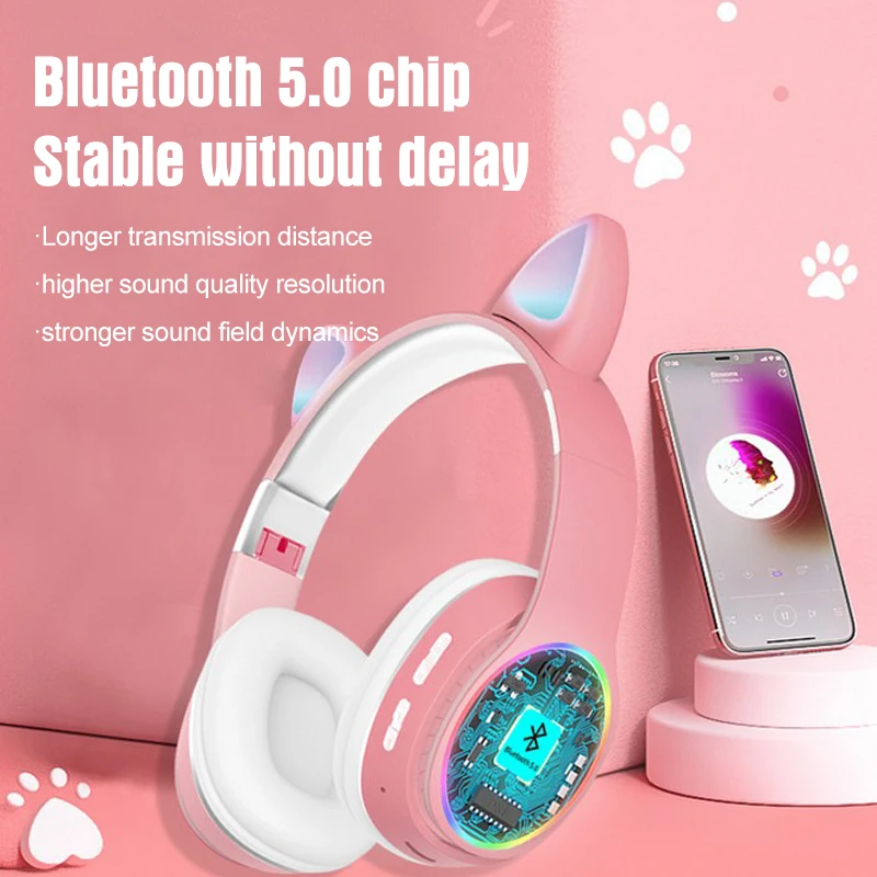 Rgb Cat Ear Headphones Led Lamp Tws Earphone Cat Claw Without Delay Bluetooth Headset Wireless Earbuds Makaron Cartoon
Rgb Cat Ear Headphones Led Lamp Tws Earphone Cat Claw Without Delay Bluetooth Headset Wireless Earbuds Makaron Cartoon