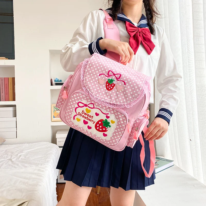 Preppy Style Dot School Backpack for Teenage Girls School Book Bags Children Large Backpacks Mochila
Preppy Style Dot School Backpack for Teenage Girls School Book Bags Children Large Backpacks Mochila