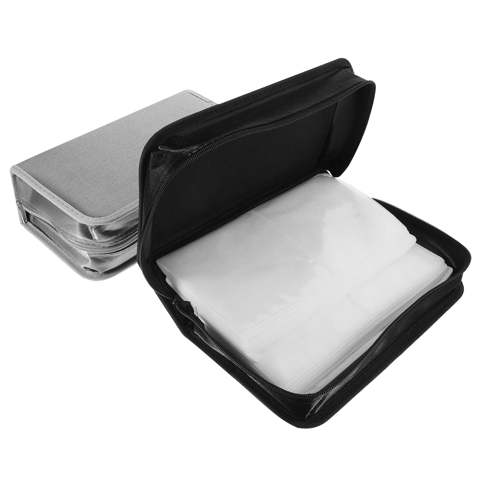 

2 Pcs CD Storage Holder Mini Case Disc Bag Hard Organizer Mercerized Cloth Binder