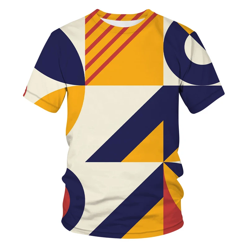 Summer 2021 new Geometry pattern print shirt fun T-shirt hip-hop clothing short-sleeve T-shirt street clothing 3d printed Tops
Summer 2021 new Geometry pattern print shirt fun T-shirt hip-hop clothing short-sleeve T-shirt street clothing 3d printed Tops