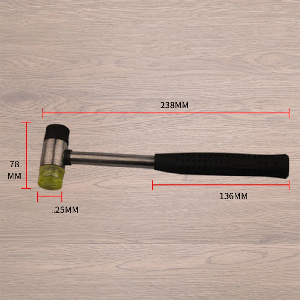 DIY 25mm Double Face Soft Tap Rubber Hammer for Multifunctional Hand Tool Hard Plastic and Non Slip Plastic Grip Perfect Tool
DIY 25mm Double Face Soft Tap Rubber Hammer for Multifunctional Hand Tool Hard Plastic and Non Slip Plastic Grip Perfect Tool
