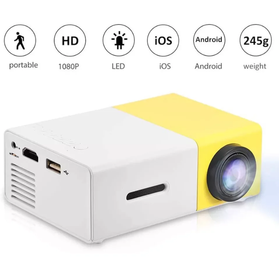 Yg300 Mini Home Projector Support 3D High Definiton 1080P Handheld Mini Portable Usb Projector International Edition
Yg300 Mini Home Projector Support 3D High Definiton 1080P Handheld Mini Portable Usb Projector International Edition