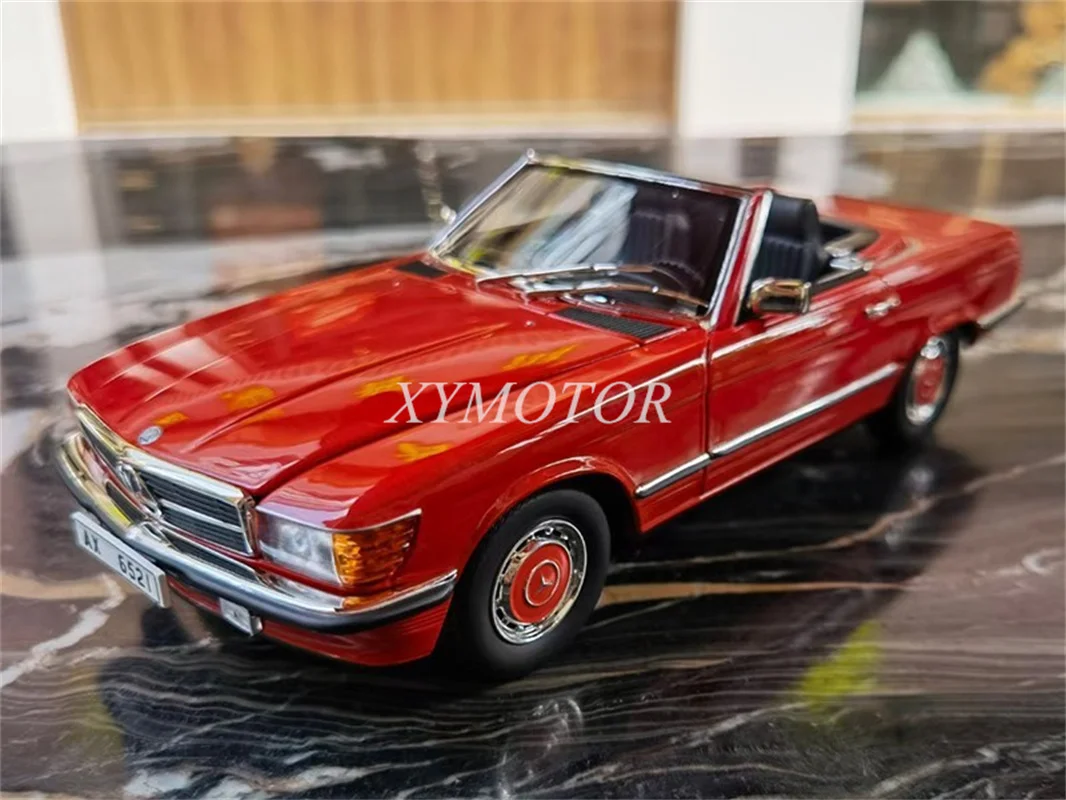 Norev 1/18 для Benz 350SL 1986 Брюс Ли модель автомобиля под давлением коллекция красных