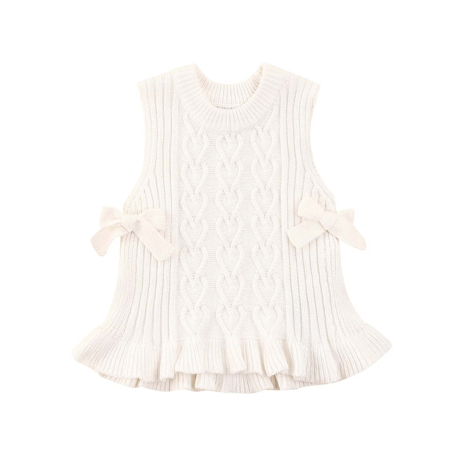 Осенне-зимний Трикотажный жилет для маленьких девочек, Однотонный свитер без рукавов с круглым вырезом для малышей, вязаный жилет, верхняя ...
Осенне-зимний Трикотажный жилет для маленьких девочек, Однотонный свитер без рукавов с круглым вырезом для малышей, вязаный жилет, верхняя ...