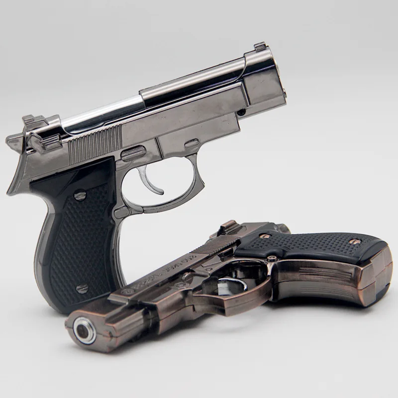 Fake Gun Lighters NO Gas Windproof Red Flame Cigarette Gun Lighter Fire Pistol Metal Smoking Accessaries Gift Costume Props
Fake Gun Lighters NO Gas Windproof Red Flame Cigarette Gun Lighter Fire Pistol Metal Smoking Accessaries Gift Costume Props
