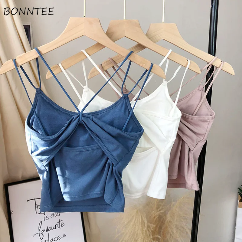 Camisole Women Slim Summer Sweet Style Simple Stretchy Ulzzang Street All-match Comfortable Inside Ladies Ins Trendy Crops Ropa
Camisole Women Slim Summer Sweet Style Simple Stretchy Ulzzang Street All-match Comfortable Inside Ladies Ins Trendy Crops Ropa