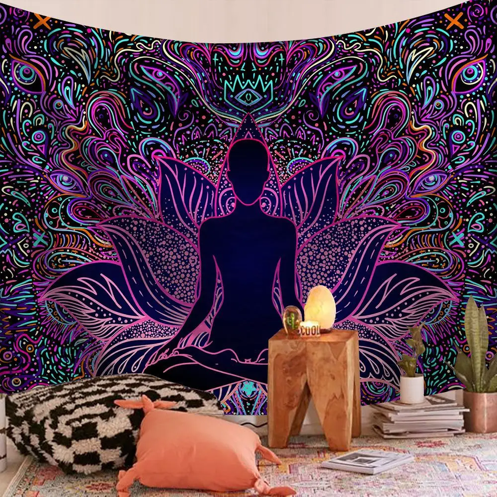 Buddha Back Flowe Mandala Witchcraft Tapestry Wall Hanging Throw Rug Blanket Travel Mattress Bohemian Tapestries Room Decoration
Buddha Back Flowe Mandala Witchcraft Tapestry Wall Hanging Throw Rug Blanket Travel Mattress Bohemian Tapestries Room Decoration