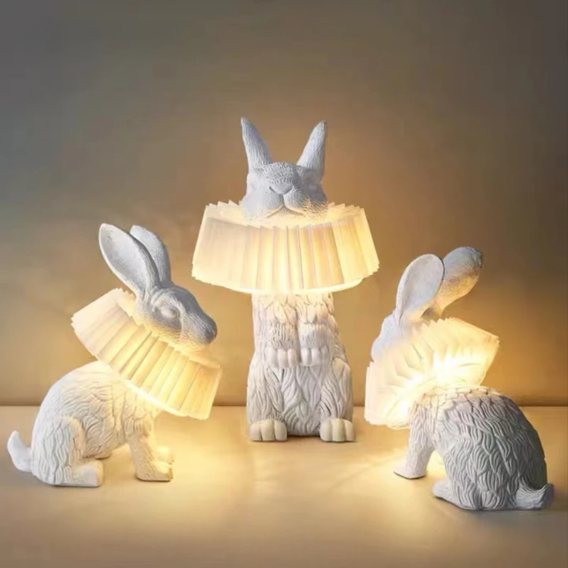 Postmodern Resin Led Rabbit Desk Lamp Creative Design Childrens Room Decoration Bedroom Bedside Lamp White/Warm Light Fixtures D
Postmodern Resin Led Rabbit Desk Lamp Creative Design Childrens Room Decoration Bedroom Bedside Lamp White/Warm Light Fixtures D