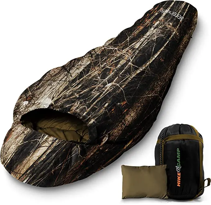 Backpacking Sleeping Bag Camping Gear Mummy Sleeping Bag for Adults/Teens W/ Pillow, Bag
Backpacking Sleeping Bag Camping Gear Mummy Sleeping Bag for Adults/Teens W/ Pillow, Bag