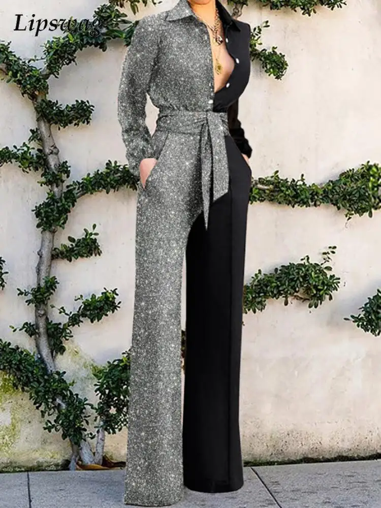 Women Vintage Patchwork Lace Mesh Party Jumpsuit Summer Fashion Long Sleeve Shirt Playsuit Overalls New Casual Flare Pant Romper
Women Vintage Patchwork Lace Mesh Party Jumpsuit Summer Fashion Long Sleeve Shirt Playsuit Overalls New Casual Flare Pant Romper