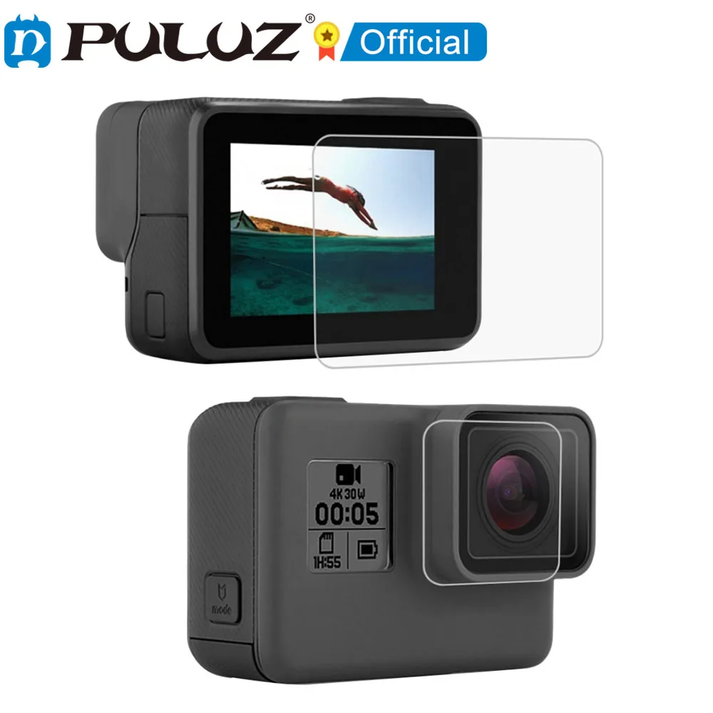 PULUZ Lens HD Screen Protector + LCD Display Tempered Glass Film for GoPro HERO7 Black /HERO7 Silver / HERO7 White /6 /5
PULUZ Lens HD Screen Protector + LCD Display Tempered Glass Film for GoPro HERO7 Black /HERO7 Silver / HERO7 White /6 /5
