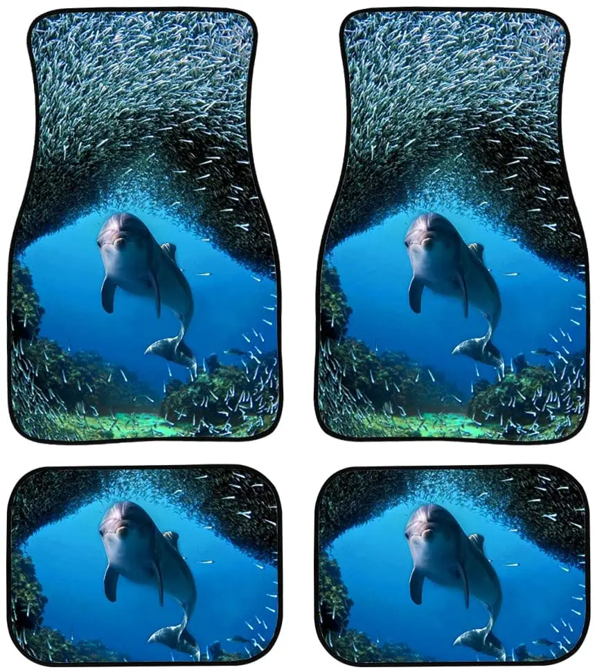 chaqlin Cute Dolphin Automotive Floor Mats Black Custom Car Mats All Weather Travel Vehicle Protector Fit Most Car,Truck,SUV,Van
chaqlin Cute Dolphin Automotive Floor Mats Black Custom Car Mats All Weather Travel Vehicle Protector Fit Most Car,Truck,SUV,Van