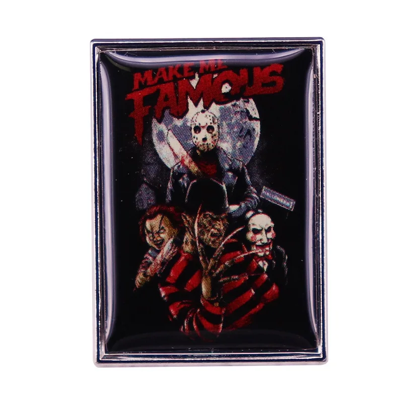 Horror Movie Killer Halloween Creative CartoonEnamel Pin Wrap Clothing Lapel Brooch Exquisite Badge Fashion Jewelry Friend Gifts
Horror Movie Killer Halloween Creative CartoonEnamel Pin Wrap Clothing Lapel Brooch Exquisite Badge Fashion Jewelry Friend Gifts