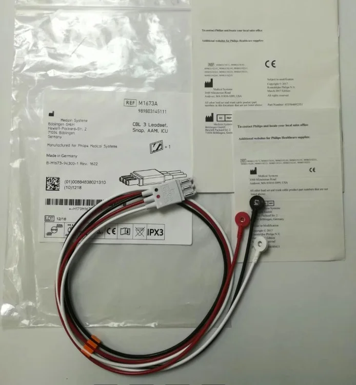 Набор свинцовых соединителей для PHILIPS Original CBL 3 AAMI ICU, арт. M1673A или 989803145111
Набор свинцовых соединителей для PHILIPS Original CBL 3 AAMI ICU, арт. M1673A или 989803145111
