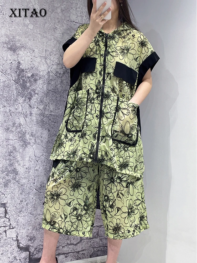 XITAO Fashion Print Pants Sets Contrast Color Hooded Collar Loose Knee Length Two Pieces Sets Summer Casual New Women WMD6216
XITAO Fashion Print Pants Sets Contrast Color Hooded Collar Loose Knee Length Two Pieces Sets Summer Casual New Women WMD6216
