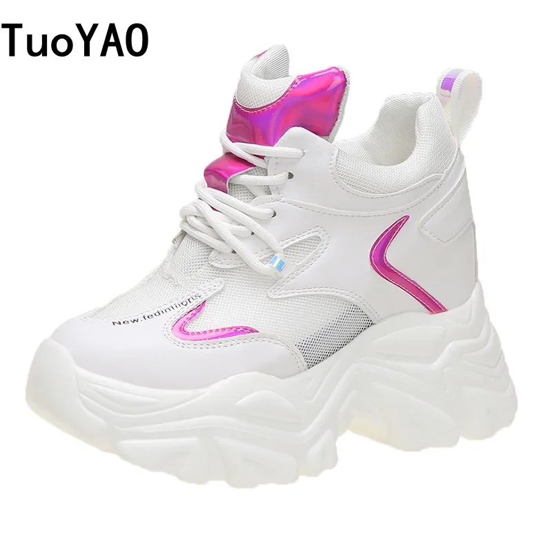 Spring Women Chunky Wedge Sneakers Breathable Mesh Casual Shoes 10.5CM Wedge Heels Platform Shoes Chaussures Femme Dad Sneaker
Spring Women Chunky Wedge Sneakers Breathable Mesh Casual Shoes 10.5CM Wedge Heels Platform Shoes Chaussures Femme Dad Sneaker