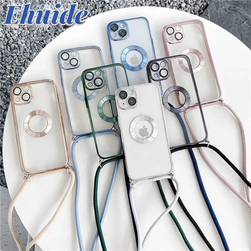 Luxury Plating Transparent Strap Case For iPhone 14 13 12 11 Pro Max X XS XR 8 7 Plus Crossbody Necklace Lanyard Cord Soft Cover
Luxury Plating Transparent Strap Case For iPhone 14 13 12 11 Pro Max X XS XR 8 7 Plus Crossbody Necklace Lanyard Cord Soft Cover