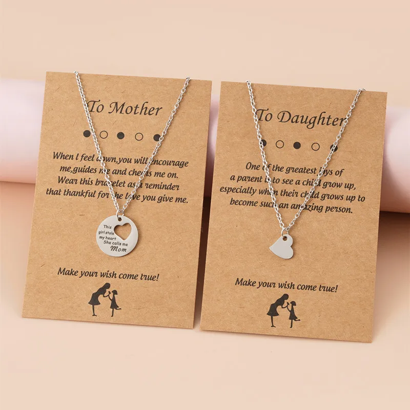 Fashion Elephant Love Heart Mother Choker Women Necklace Pendant Clavicle Chain Wish Card Party Female Jewelry Gifts Collar 2022 
Fashion Elephant Love Heart Mother Choker Women Necklace Pendant Clavicle Chain Wish Card Party Female Jewelry Gifts Collar 2022