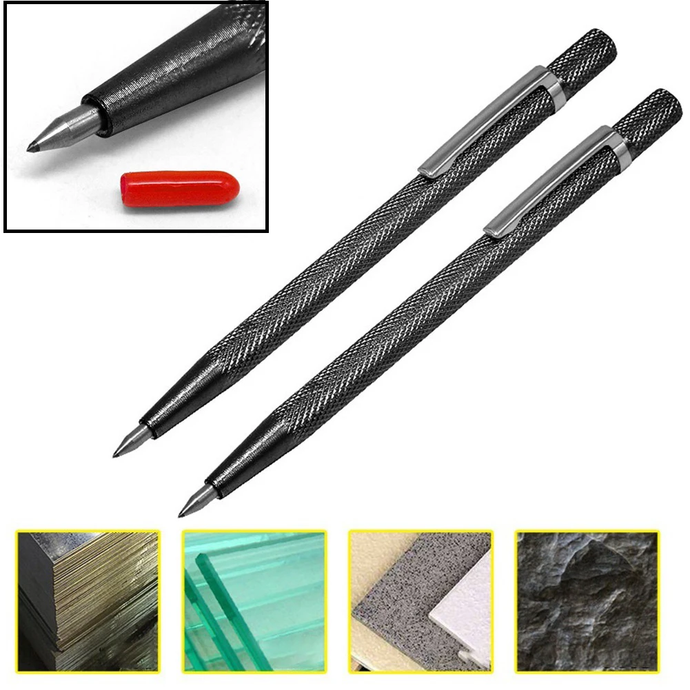 2PCS Tungsten Carbide Tip Scriber Pen Diamond Metal Marking Engraving Pen Ceramic Metal Wood Carving Scribing Hand Tools
2PCS Tungsten Carbide Tip Scriber Pen Diamond Metal Marking Engraving Pen Ceramic Metal Wood Carving Scribing Hand Tools