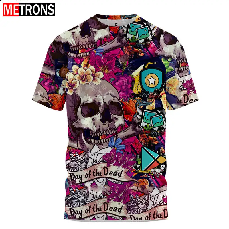 2023 Summer Loose Fashion 3D Print New Tough Guy Gothic Large Korean Men's Short Sleeve O-Neck T-shirt
2023 Summer Loose Fashion 3D Print New Tough Guy Gothic Large Korean Men's Short Sleeve O-Neck T-shirt