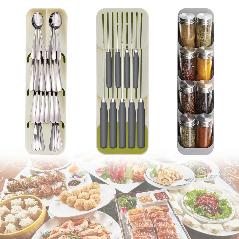 Cutlery Storage Box Tray Knife Holder Tableware Organizer Spoon Fork Drawer Storage Box Plastic Container Knife Block Holder
Cutlery Storage Box Tray Knife Holder Tableware Organizer Spoon Fork Drawer Storage Box Plastic Container Knife Block Holder
