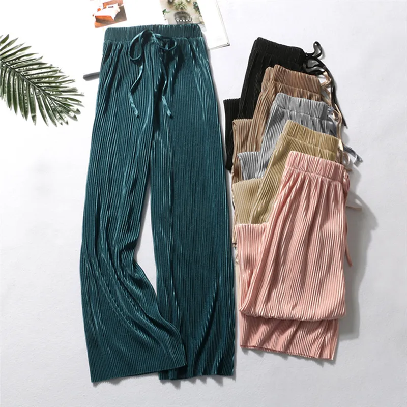 Summer Female Wrinkle High Waist Loose Thin Section Wide Range Legs Long Loose Trousers Leg Pants Korean Pant Fashion Sexy
Summer Female Wrinkle High Waist Loose Thin Section Wide Range Legs Long Loose Trousers Leg Pants Korean Pant Fashion Sexy