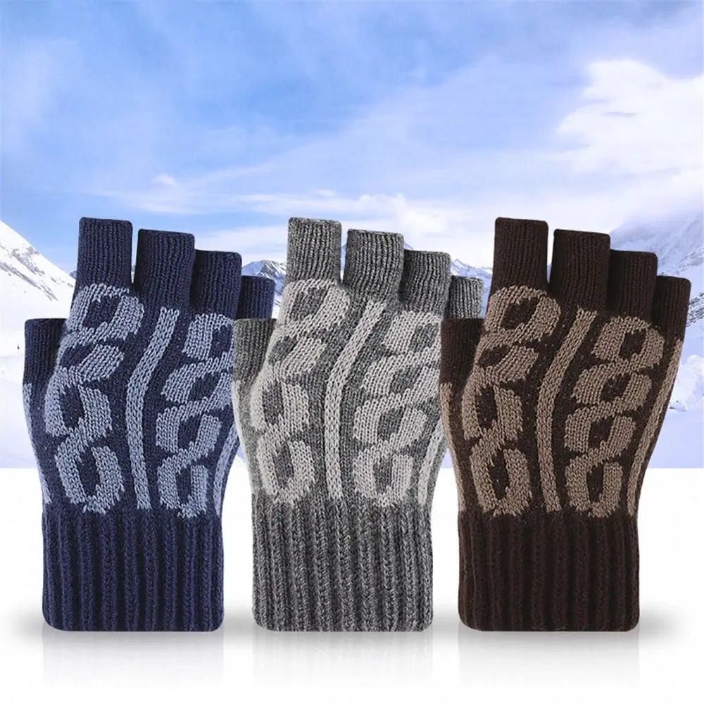 Winter Warm Outdoor Driving Elastic Cycling Gloves Knitted Mittens Half Finger Fingerless Gloves
Winter Warm Outdoor Driving Elastic Cycling Gloves Knitted Mittens Half Finger Fingerless Gloves