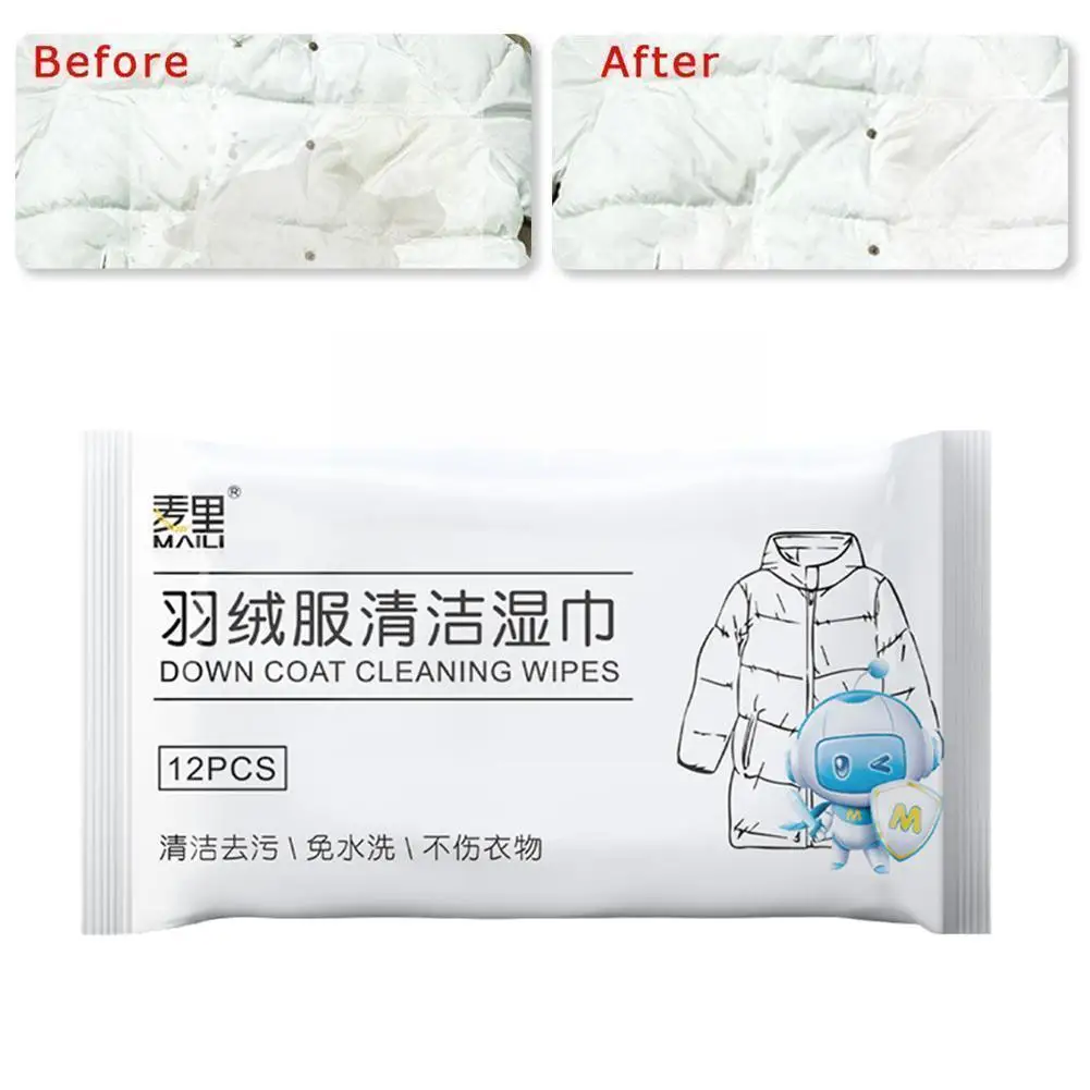 12sheets/bag Down Coat Cleaning Care For Jackets Quickly Remove Stain Wet Wipes Clothes Cleaning Clothes Cleaning Care Supp H6N1
12sheets/bag Down Coat Cleaning Care For Jackets Quickly Remove Stain Wet Wipes Clothes Cleaning Clothes Cleaning Care Supp H6N1
