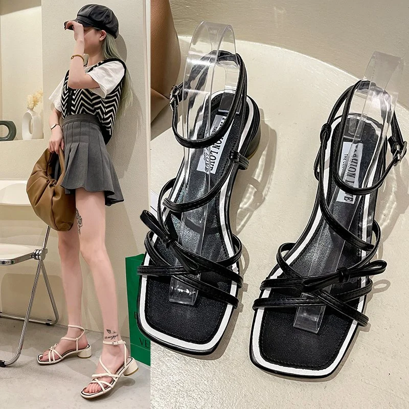 Женские туфли на толстом каблуке, летние туфли с открытым носком и ремешком в римском стиле, 2022
Женские туфли на толстом каблуке, летние туфли с открытым носком и ремешком в римском стиле, 2022