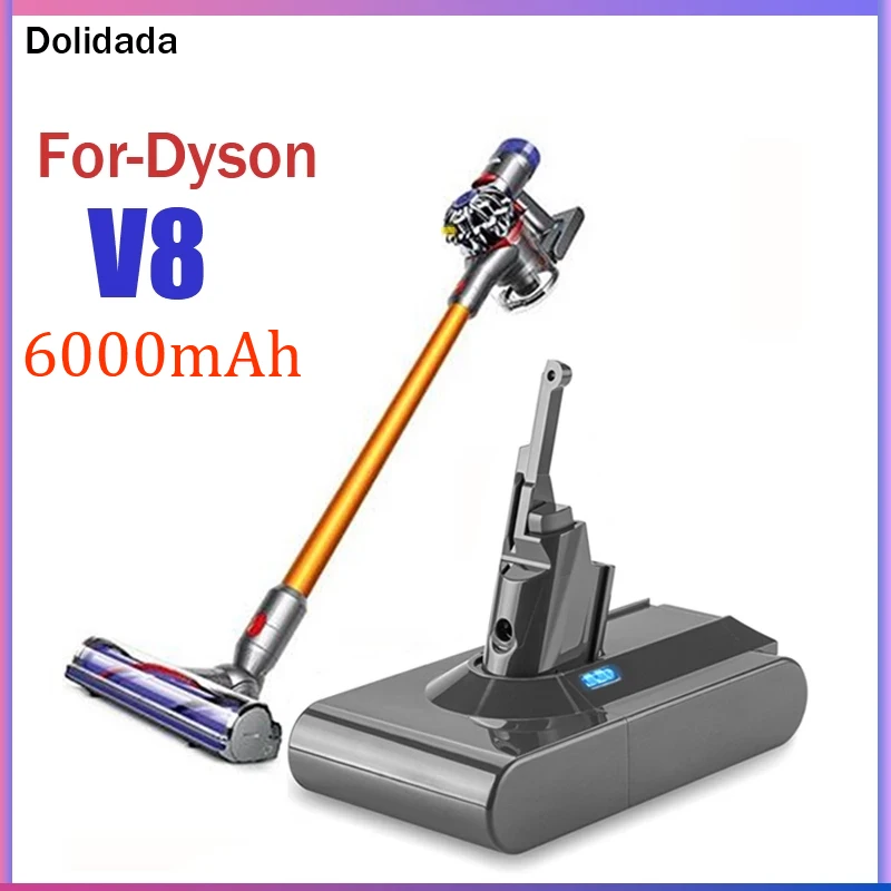 Оригинальный Сменный аккумулятор для Dyson V8, 21,6 в, 6000 мАч, для пылесоса Dyson V8 Absolute, серии V8, батарея SV10
Оригинальный Сменный аккумулятор для Dyson V8, 21,6 в, 6000 мАч, для пылесоса Dyson V8 Absolute, серии V8, батарея SV10