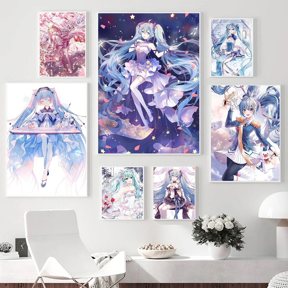 Kawaii Girl Print Anime Singer Miku Poster Canvas Painting Decoration Cartoon Wall Art Pictures Living Room Bedroom Home Decor
Kawaii Girl Print Anime Singer Miku Poster Canvas Painting Decoration Cartoon Wall Art Pictures Living Room Bedroom Home Decor
