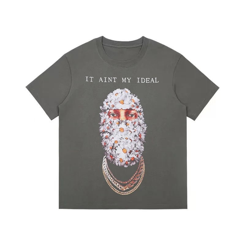 Hip Hop Flower Mask Men Women Letter Print T Shirt Casual Short Sleeves Man Crew Neck Oversized Cotton Streetwear Loose Top Tees
Hip Hop Flower Mask Men Women Letter Print T Shirt Casual Short Sleeves Man Crew Neck Oversized Cotton Streetwear Loose Top Tees