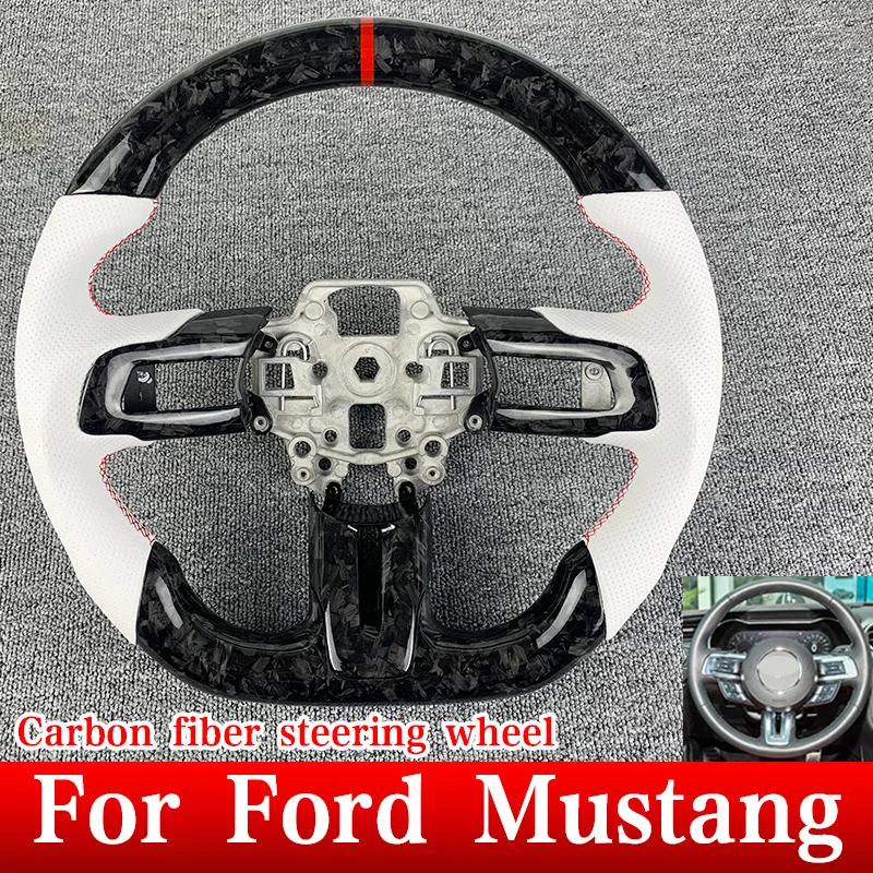 Для 2015 2016 2017 2018 2019 2020 2021 2022 Ford Mustang GT Shelby Кованое углеродное волокно рулевое колесо из перфорированной кожи
Для 2015 2016 2017 2018 2019 2020 2021 2022 Ford Mustang GT Shelby Кованое углеродное волокно рулевое колесо из перфорированной кожи