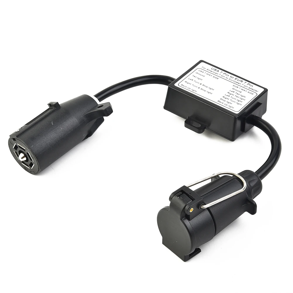 Trailer Light Converter Adapter RV Accessories For 7-Way Blade Socket To 7-Pin Round Plug For Travel Replacement Of Vehicle Part
Trailer Light Converter Adapter RV Accessories For 7-Way Blade Socket To 7-Pin Round Plug For Travel Replacement Of Vehicle Part