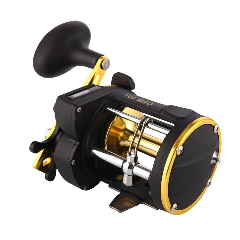 With Counter Drum Boat Fishing Iron Plate Wheel All-Metal Sea Fishing Trolling Reel Deep Sea Fishing Line Wheel 
With Counter Drum Boat Fishing Iron Plate Wheel All-Metal Sea Fishing Trolling Reel Deep Sea Fishing Line Wheel