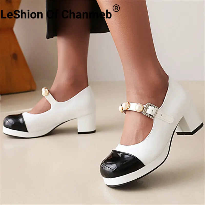 Туфли Chanmeb женские из лакированной искусственной кожи, дизайнерские туфли-лодочки с жемчужной пряжкой, Mary Janes, большие размеры 47 48, 30 31 32
Туфли Chanmeb женские из лакированной искусственной кожи, дизайнерские туфли-лодочки с жемчужной пряжкой, Mary Janes, большие размеры 47 48, 30 31 32