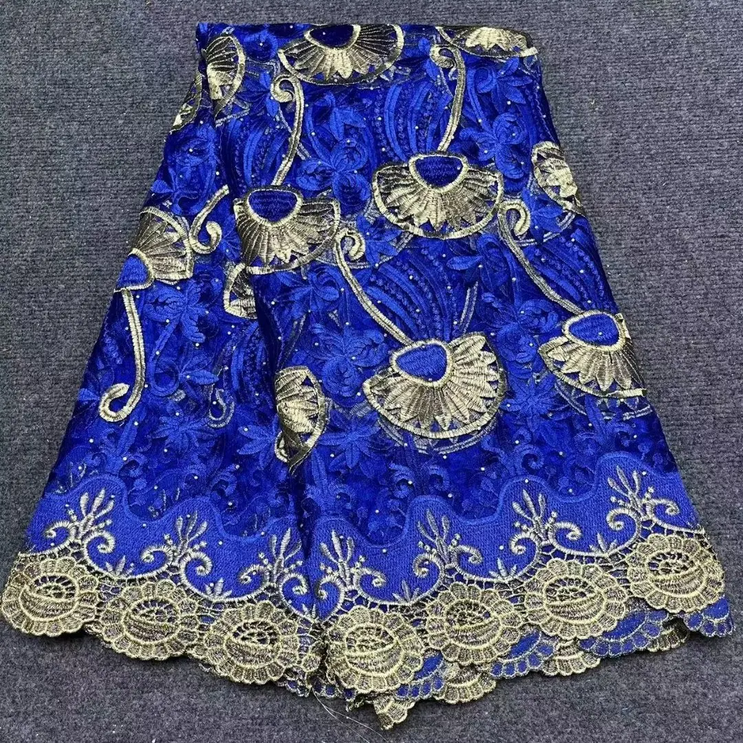 African Guipure Lace Fabrics With Stones Embroidery Tulle Lace Fabric High Quality Nigerian Net Lace Fabric For Sewing Dresses
African Guipure Lace Fabrics With Stones Embroidery Tulle Lace Fabric High Quality Nigerian Net Lace Fabric For Sewing Dresses