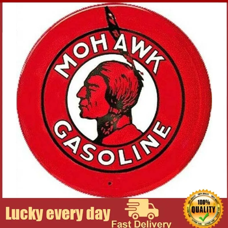 Mohawk Gasoline 12x12 Inch Vintage Retro Round Metal Tin Sign Wall Decor Funny Iron Painting 30cm Diameter metal plate
Mohawk Gasoline 12x12 Inch Vintage Retro Round Metal Tin Sign Wall Decor Funny Iron Painting 30cm Diameter metal plate