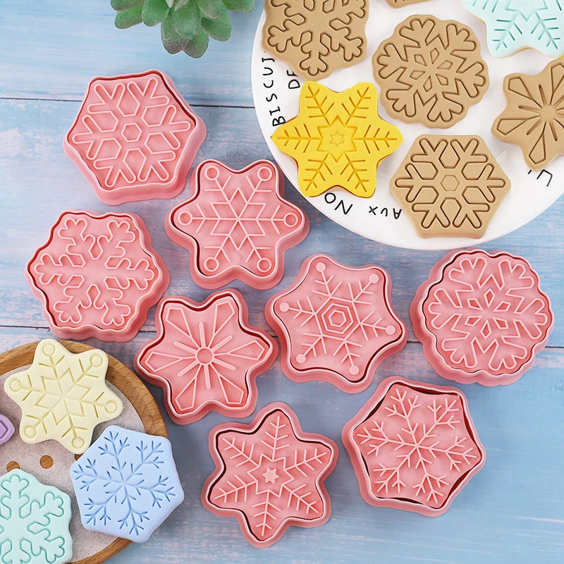 8Pc Cartoon Snowflake Cookie Cutter Fondant Cookie Embosser Mold Christmas Cake Decorating Tool New Year Gift Kitchen Supplies
8Pc Cartoon Snowflake Cookie Cutter Fondant Cookie Embosser Mold Christmas Cake Decorating Tool New Year Gift Kitchen Supplies
