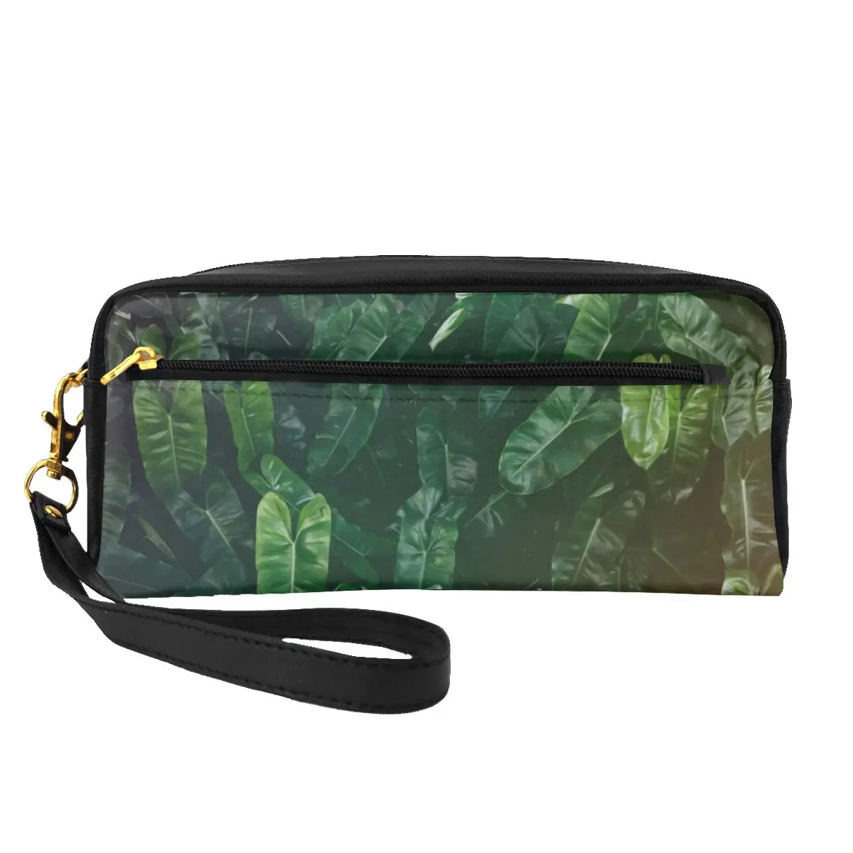 Elegant Tropical Zip Storage Organizers Green Leaves Print Large Capacity Bathroom Makeup Bag For Girl Cosmetic Bags
Elegant Tropical Zip Storage Organizers Green Leaves Print Large Capacity Bathroom Makeup Bag For Girl Cosmetic Bags