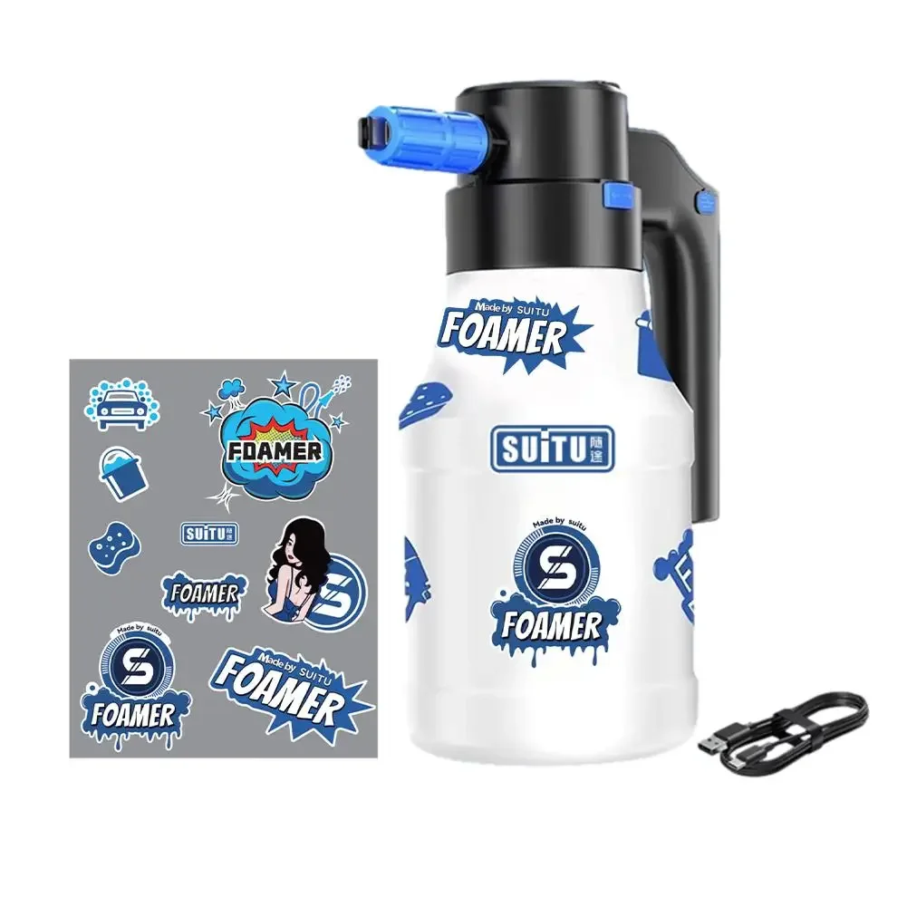 Электрический распылитель пены 1,5 л, генератор пены для мойки автомобилей, 2600 мАч, садовая пенопластовая насадка, аксессуары, пеногенератор с литиевой батареей M7X3
Электрический распылитель пены 1,5 л, генератор пены для мойки автомобилей, 2600 мАч, садовая пенопластовая насадка, аксессуары, пеногенератор с литиевой батареей M7X3