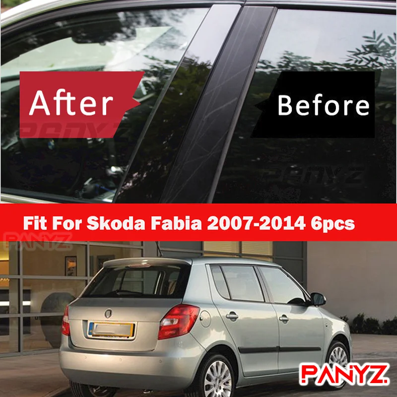 6Pcs Car Pillar Posts Window Molding Cover Trims Decoration Stickers Styling for Skoda Fabia 2007-2010 2011 2012 2013 2014
6Pcs Car Pillar Posts Window Molding Cover Trims Decoration Stickers Styling for Skoda Fabia 2007-2010 2011 2012 2013 2014