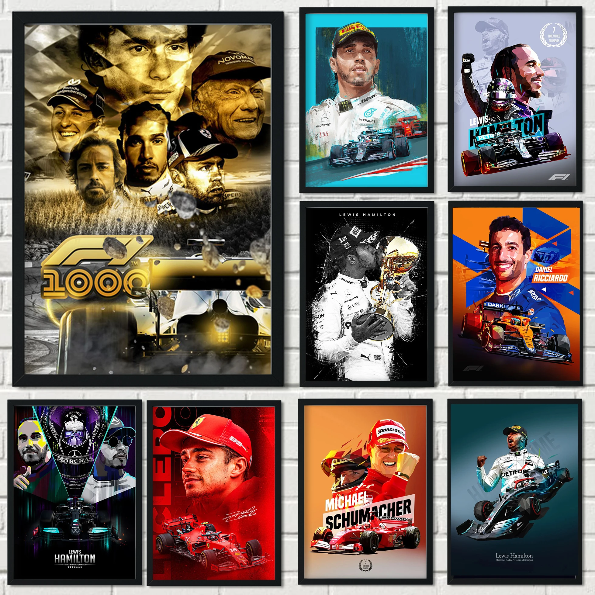Formula 1 Mclaren World Champion Poster Ayrton Senna/Lewis Hamilton Poster Decoration Art Decor Painting Bar Room Wall Canvas
Formula 1 Mclaren World Champion Poster Ayrton Senna/Lewis Hamilton Poster Decoration Art Decor Painting Bar Room Wall Canvas