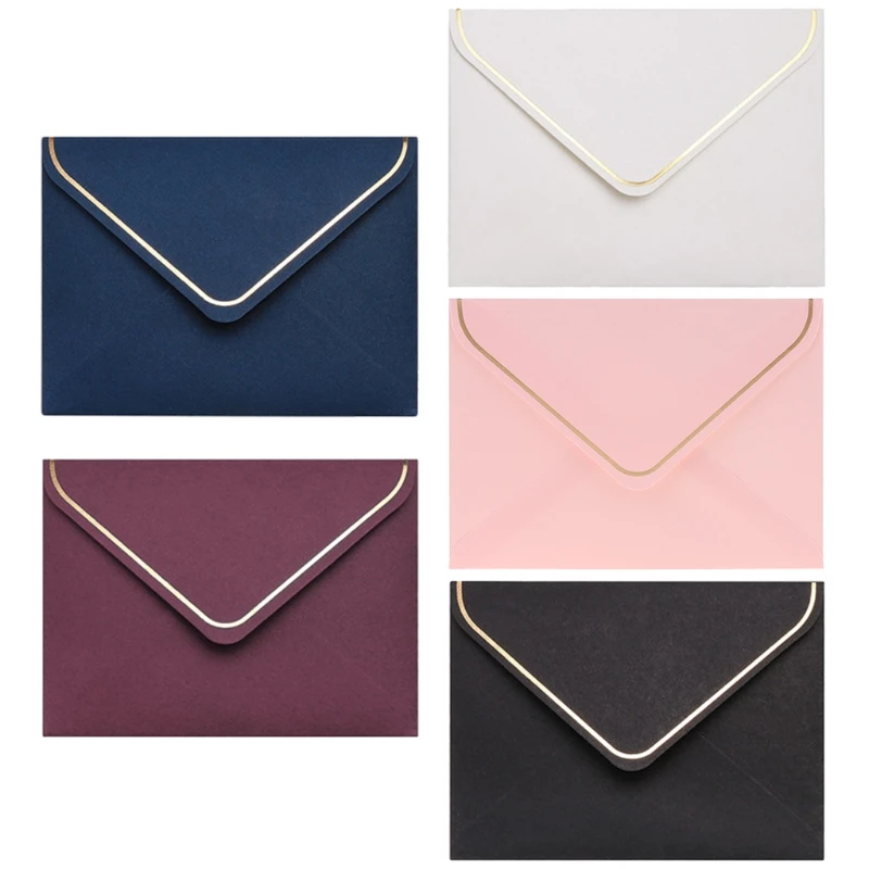 10Pcs Vintage Gold Foil Envelopes Multi Color Paper Envelope 5.3'' x 3.9'' for Wedding Invitations Mail Letter Postcard Y98A
10Pcs Vintage Gold Foil Envelopes Multi Color Paper Envelope 5.3'' x 3.9'' for Wedding Invitations Mail Letter Postcard Y98A