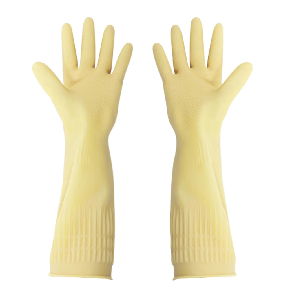 1 Pair Extended Dishwashing Gloves Silicone Rubber Gloves For Household Washer Kitchen Gardern Cleaning Tools
1 Pair Extended Dishwashing Gloves Silicone Rubber Gloves For Household Washer Kitchen Gardern Cleaning Tools